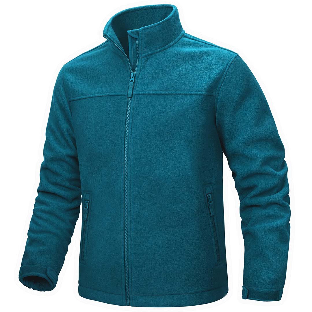Men's Lightweight Full Zip Casual Fleece Jacket