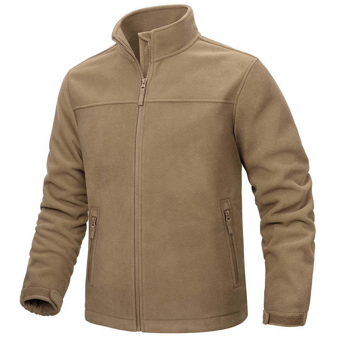 Men's Lightweight Full Zip Casual Fleece Jacket