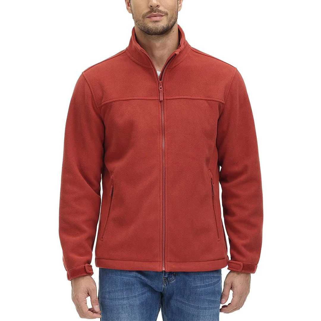 Men's Lightweight Full Zip Casual Fleece Jacket