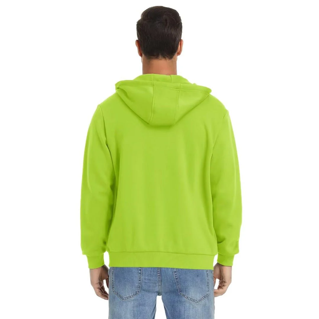Men's Full Zip-Up Casual Active Hoodie