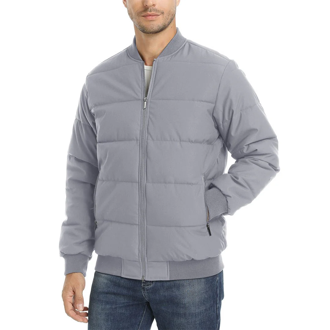 Men's Quilted Puffer Jacket Lightweight Water-Resistant Warm Winter Coat