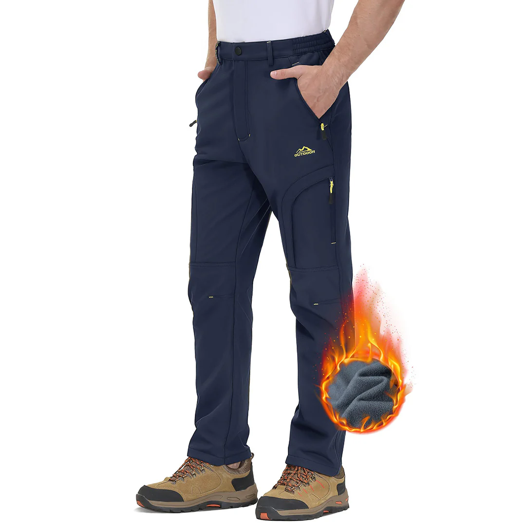Men's Hiking Water Resistant Reinforced Knees Winter Pants