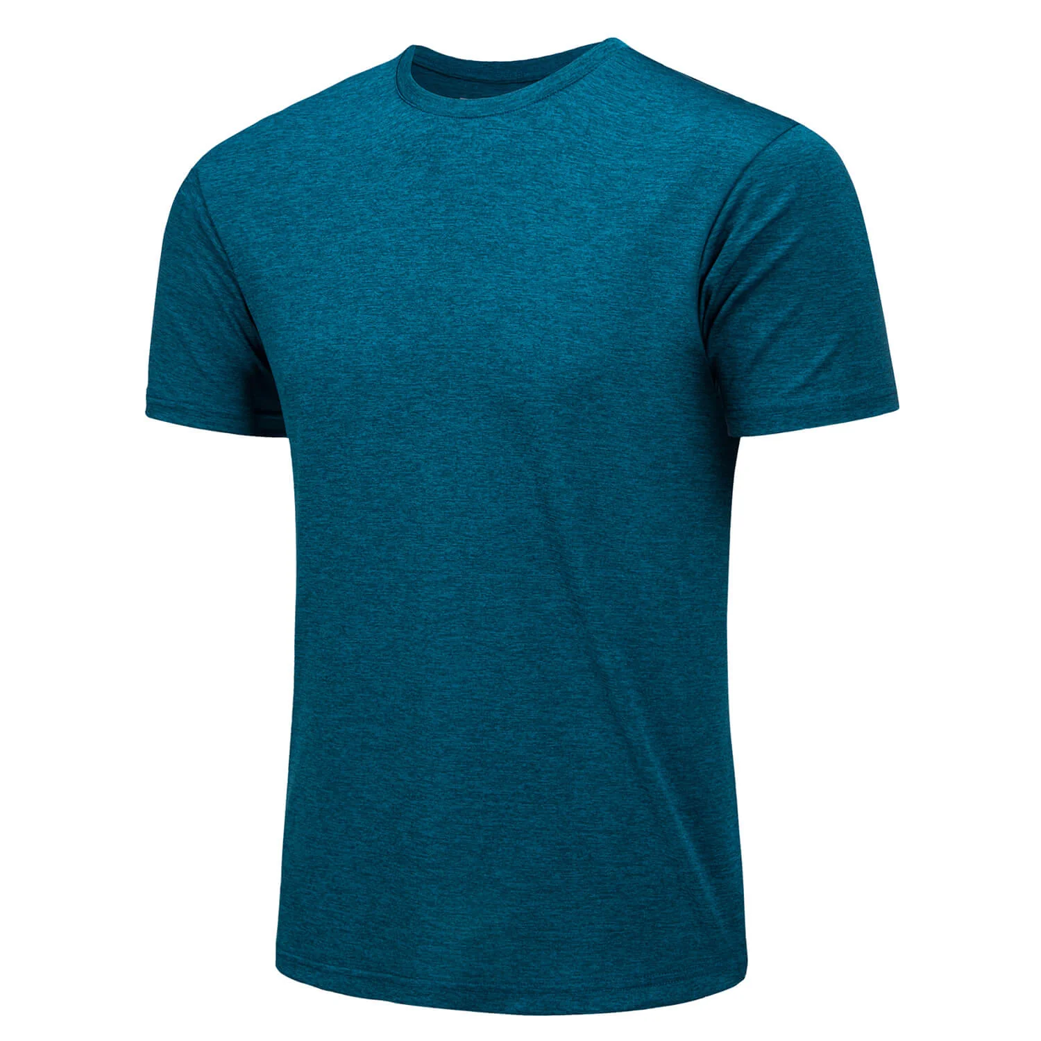 Men's Quick-Dry Solid Round Neck T-shirt