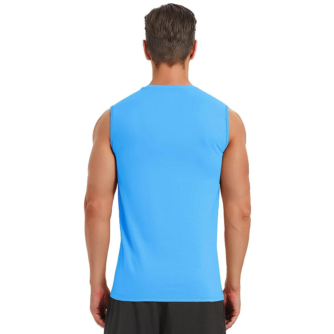 Men's Bodybuilding Tank Tops Cotton Workout T-Shirts