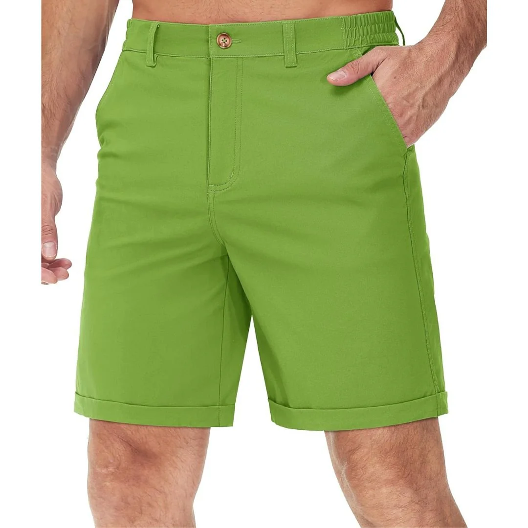 Men's Classic Stretch Chino Shorts with Pockets