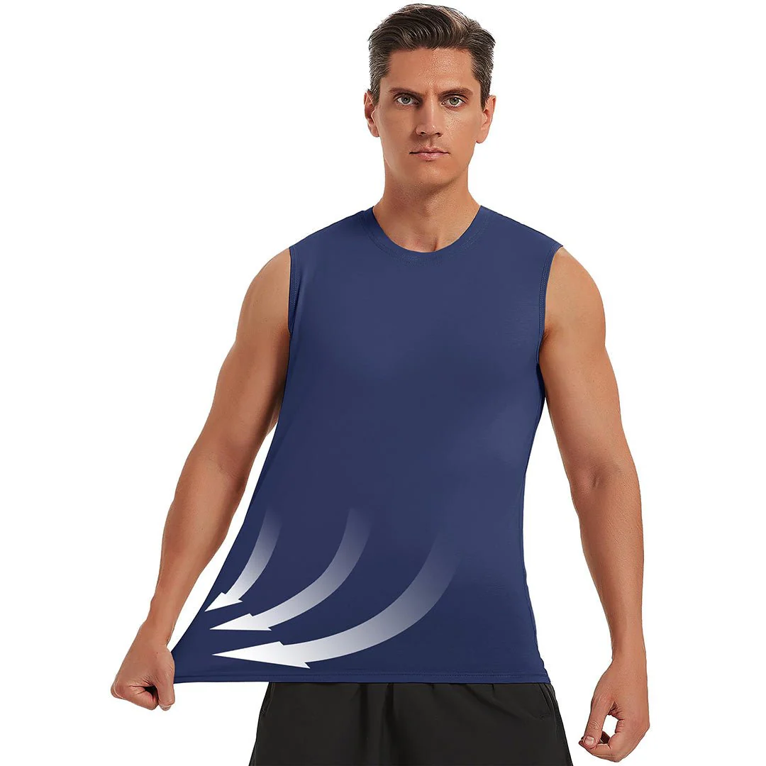 Men's Bodybuilding Tank Tops Cotton Workout T-Shirts