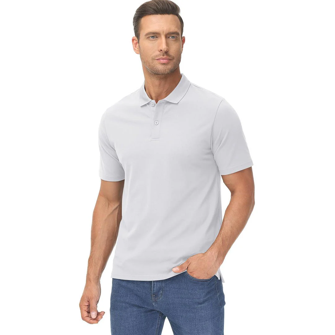 Men's Cooling Summer Casual Pique Polo T-shirts