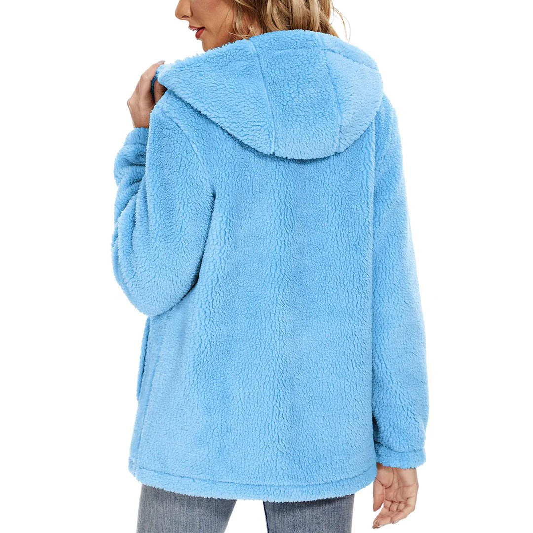 Women's Fuzzy Sherpa Fleece Fluffy Jackets