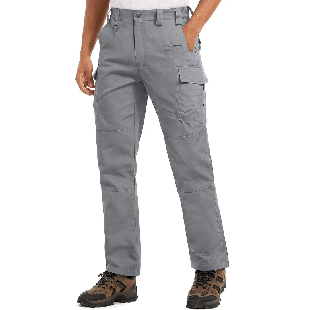 Men's 9 Pockets Ripstop Water Repellent Tactical Pants