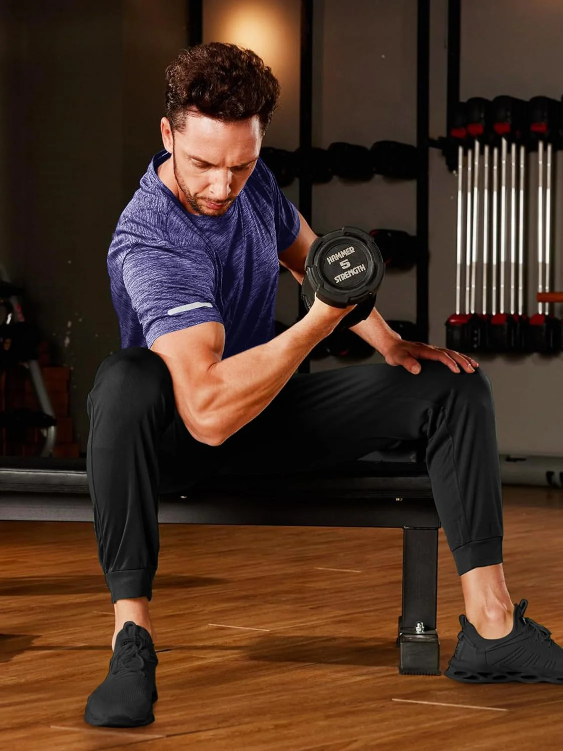 Men's Quick-Dry Workout Crew Neck T-Shirt