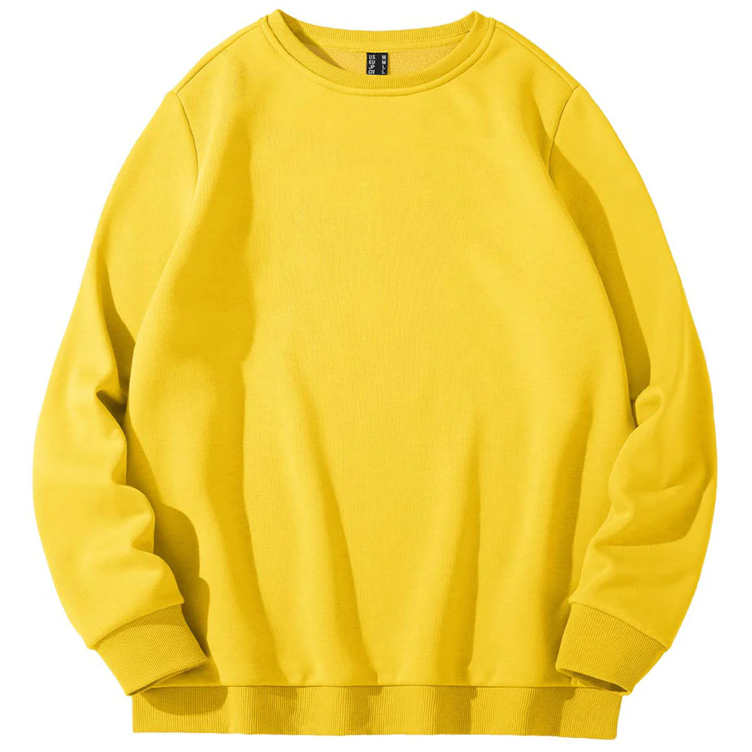 Women's Fleece-Lined Crewneck Casual Sweatshirts