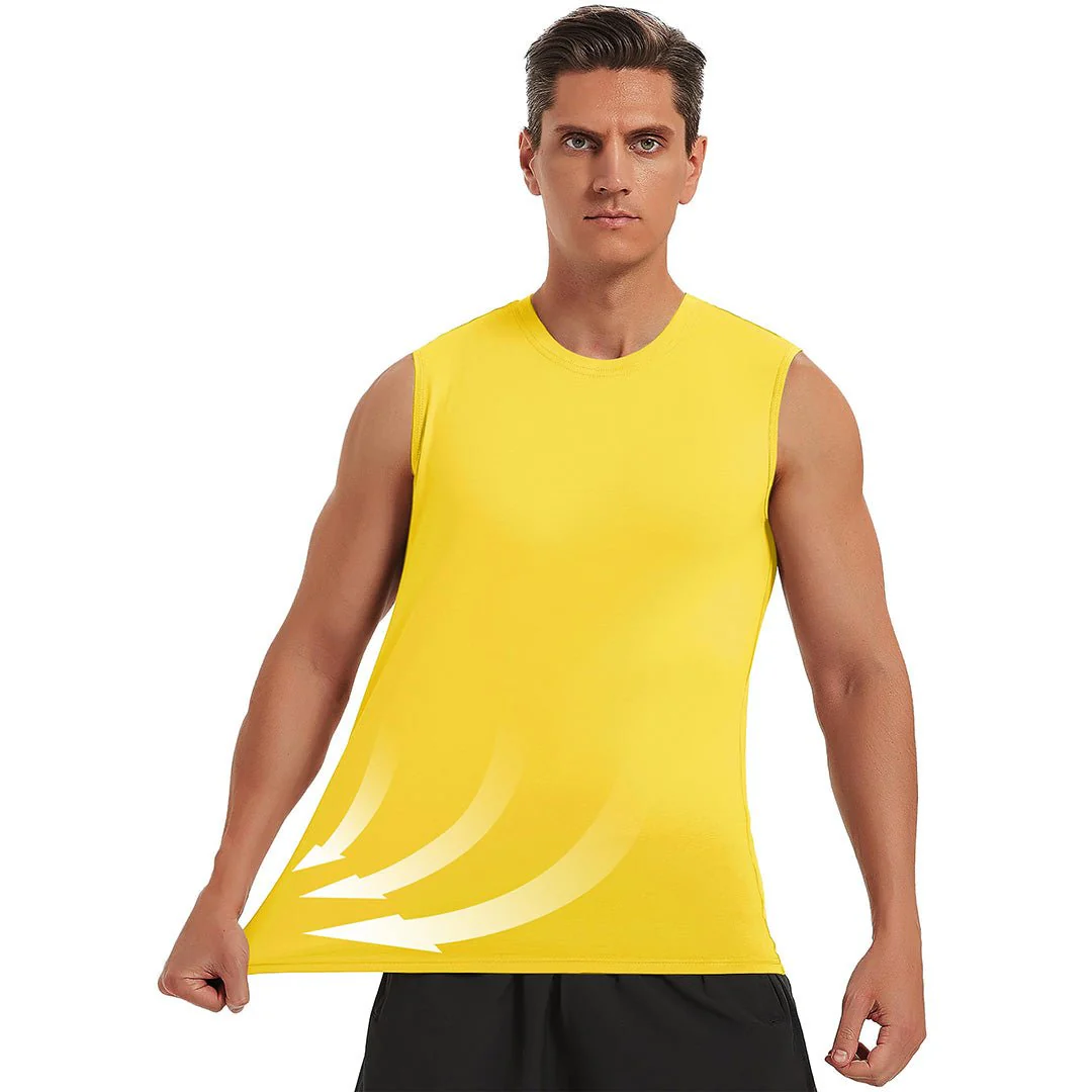 Men's Bodybuilding Tank Tops Cotton Workout T-Shirts