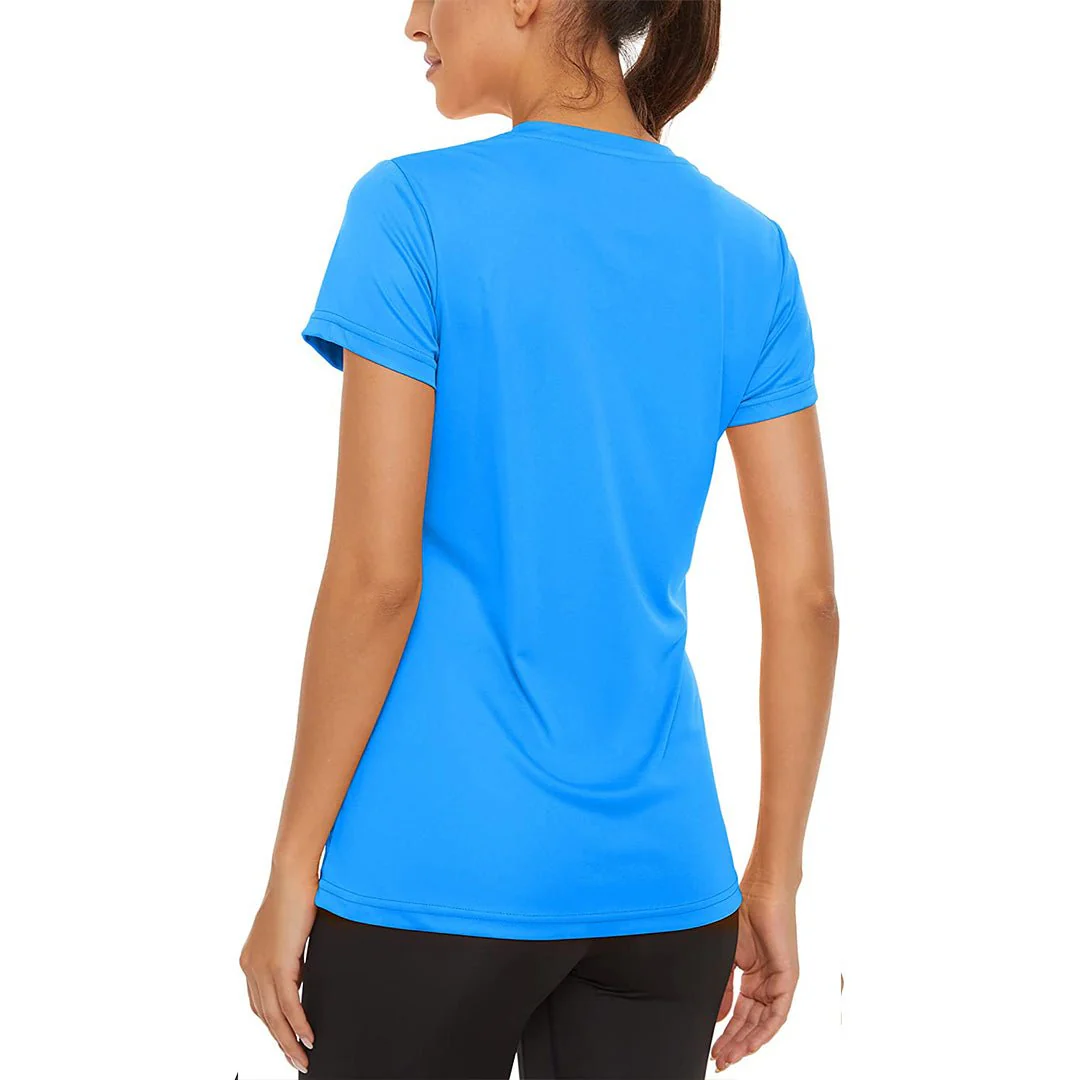 Women's Sun Protection Quick Dry Outdoor Yoga Running T-shirts