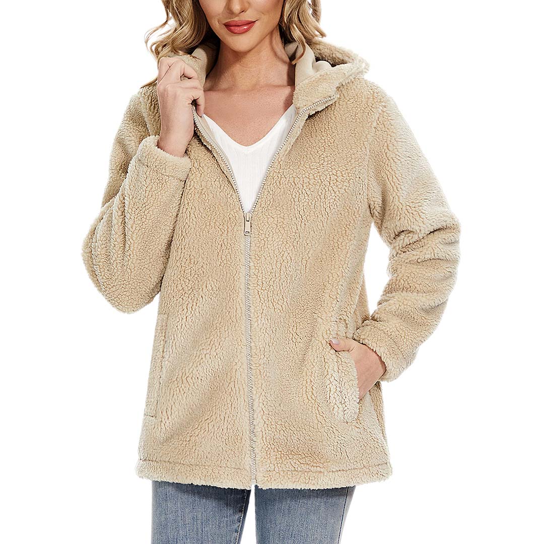 Women's Fuzzy Sherpa Fleece Fluffy Jackets