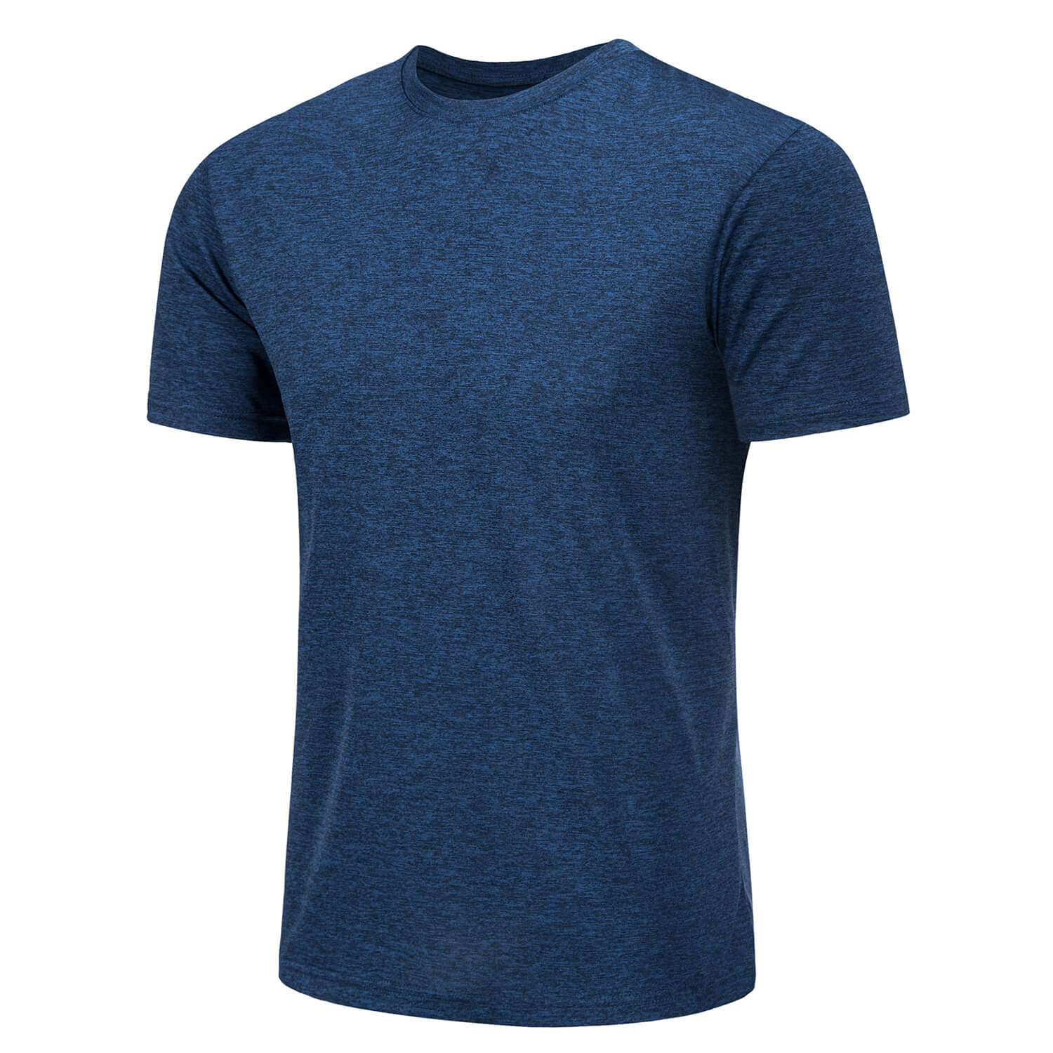 Men's Quick-Dry Solid Round Neck T-shirt