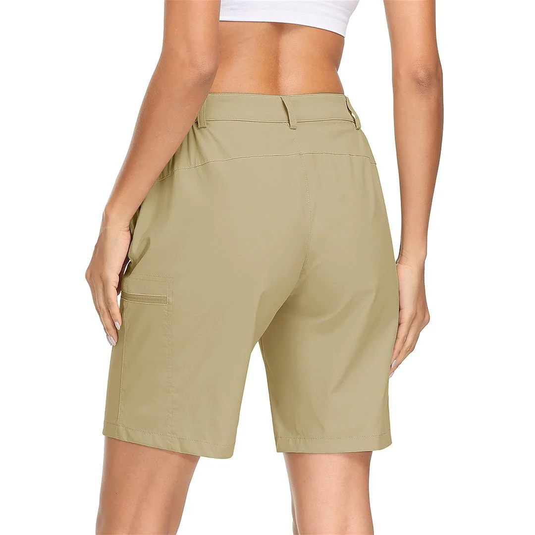 Women's Hiking Workout Quick Dry Cargo Shorts Multi Pockets