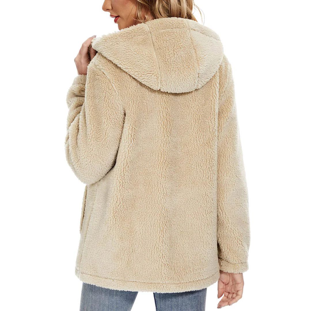 Women's Fuzzy Sherpa Fleece Fluffy Jackets