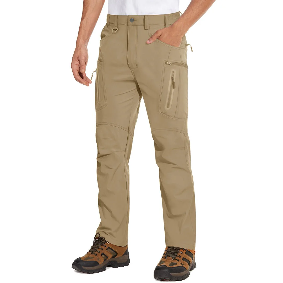 Men's Quick Dry Water Resistant 8 Pockets Cargo Hiking Pants