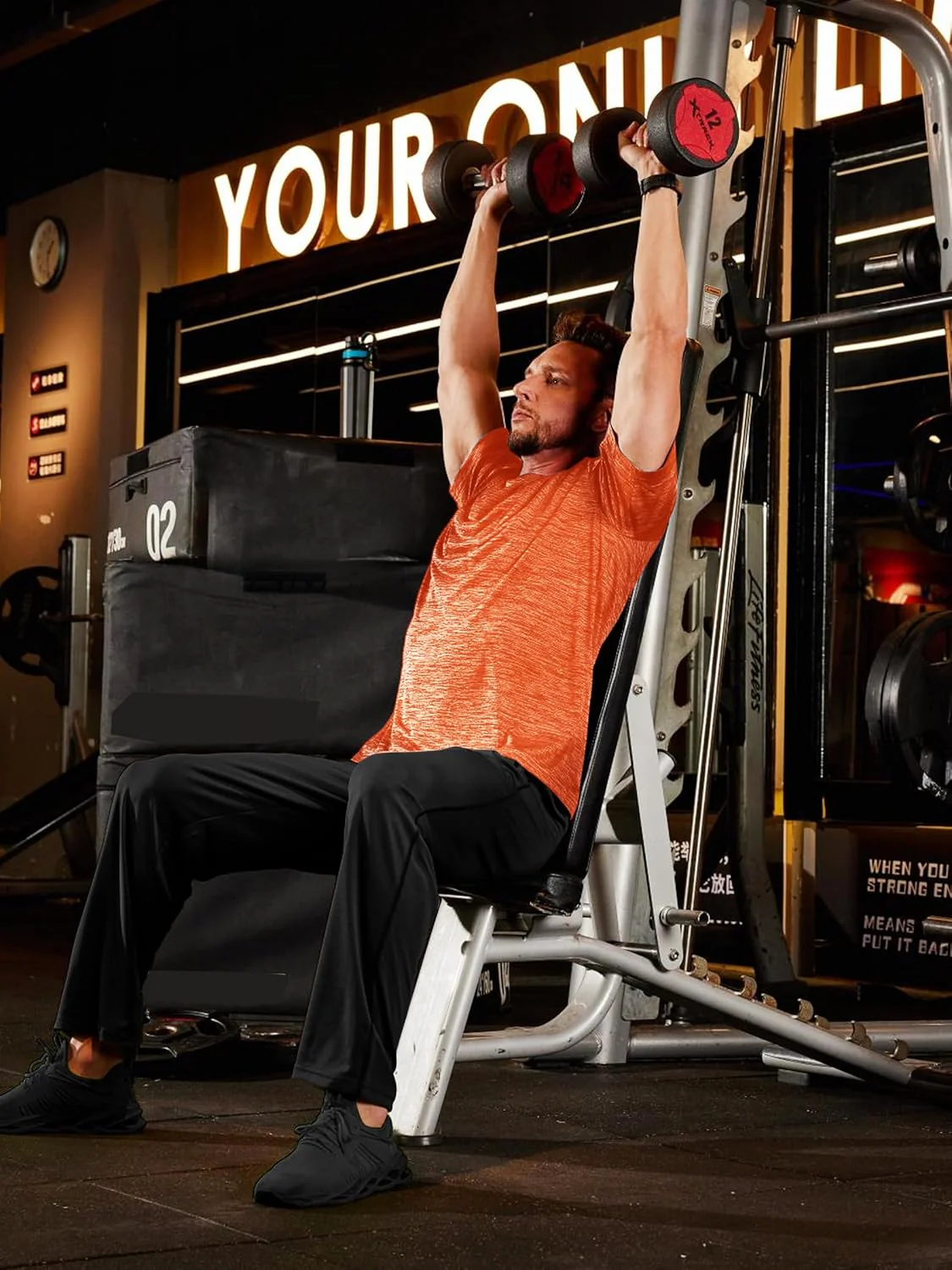 Men's Quick-Dry Workout Crew Neck T-Shirt