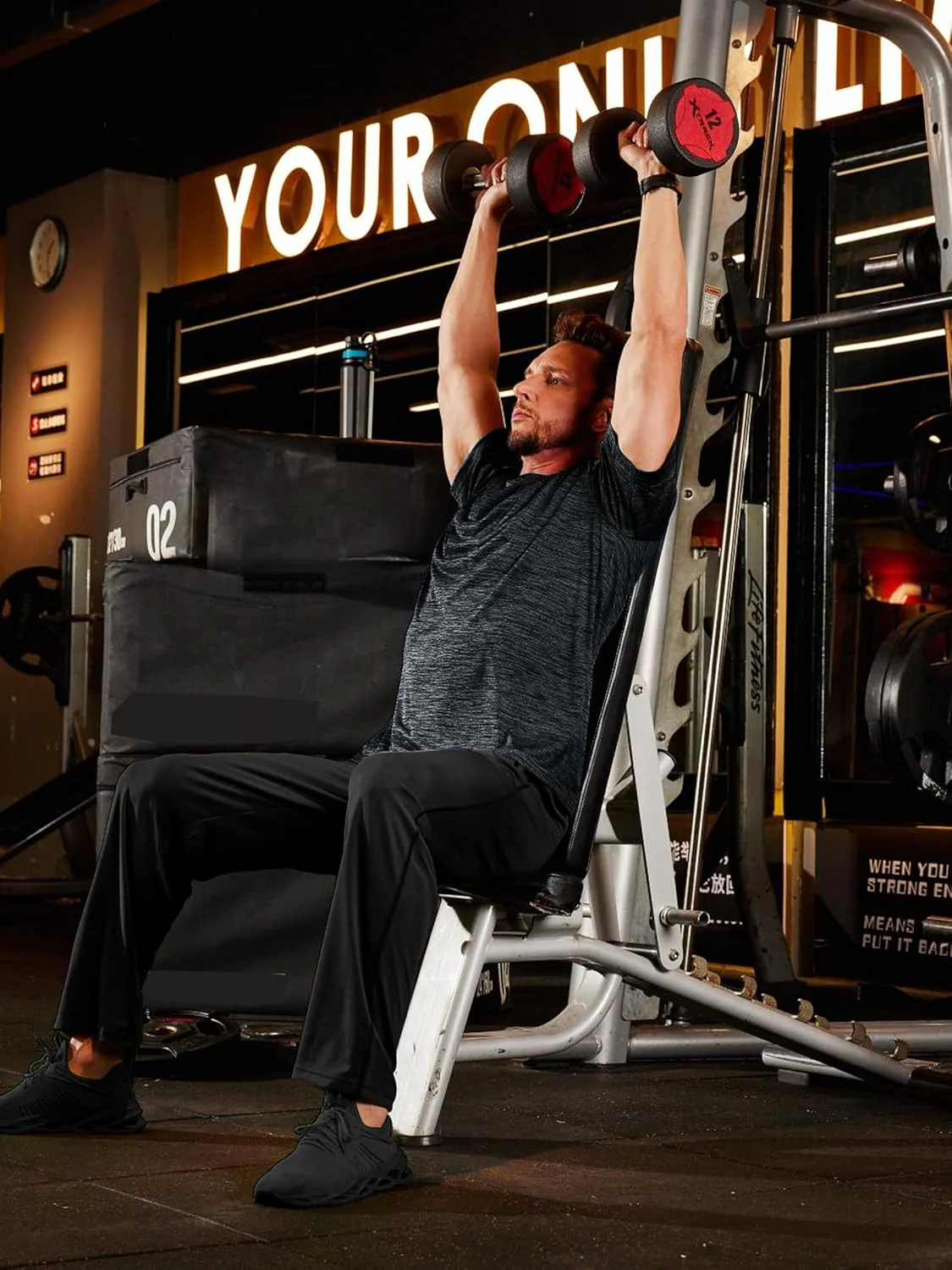 Men's Quick-Dry Workout Crew Neck T-Shirt