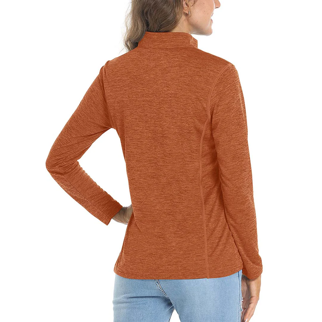 Women's UPF 50+ 1/4 Zip Quick Dry Hiking Shirts