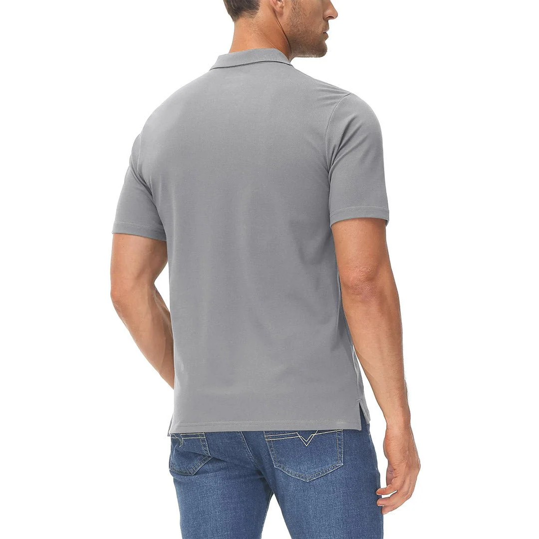 Men's Cooling Summer Casual Pique Polo T-shirts
