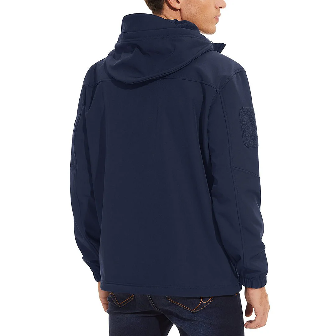 Men's Tactical Jacket with Hood Softshell Coat