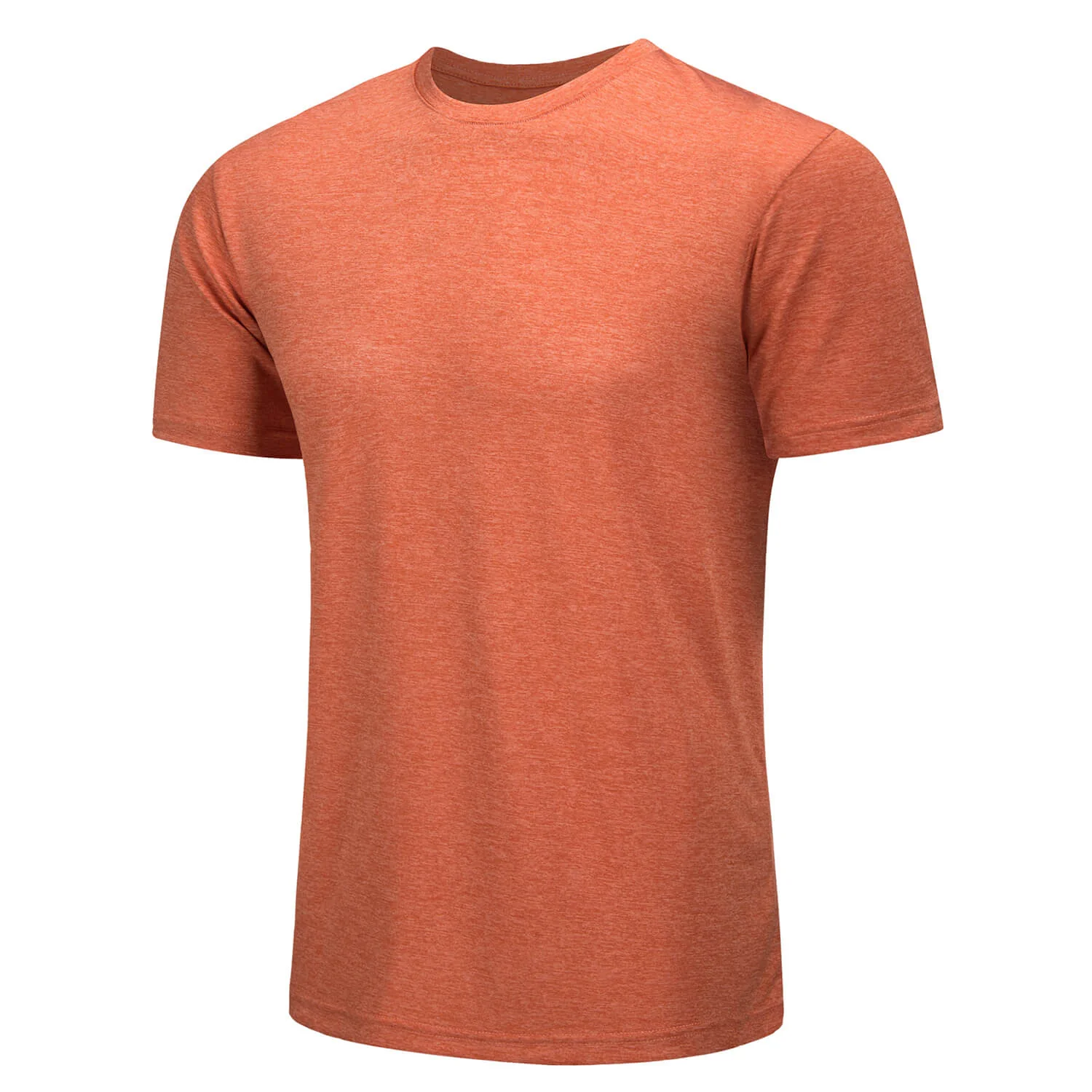 Men's Quick-Dry Solid Round Neck T-shirt