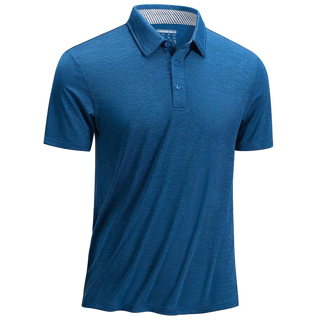 Men's Casual Polo Golf Shirts Quick Dry 3 Buttons
