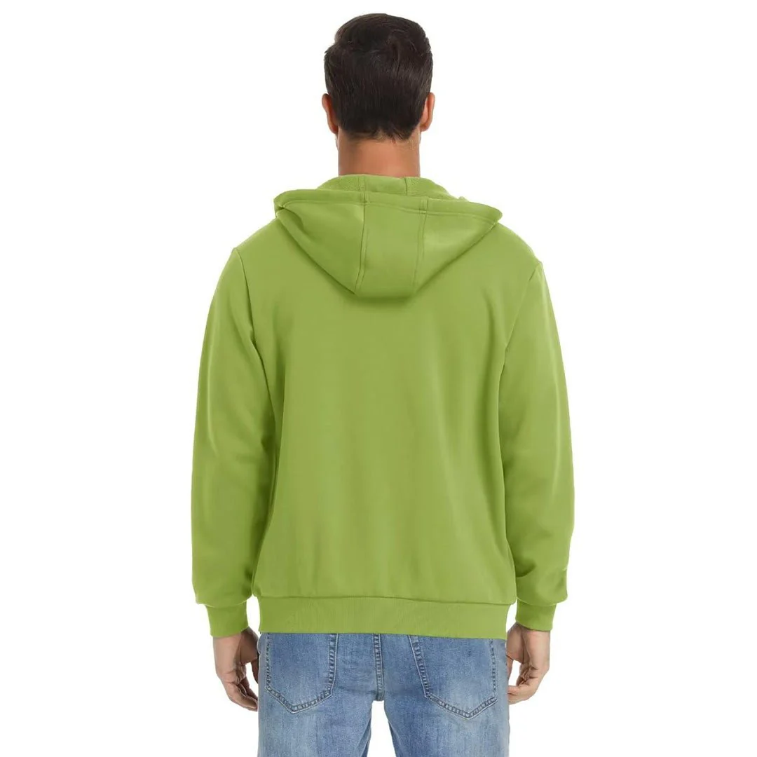 Men's Full Zip-Up Casual Active Hoodie