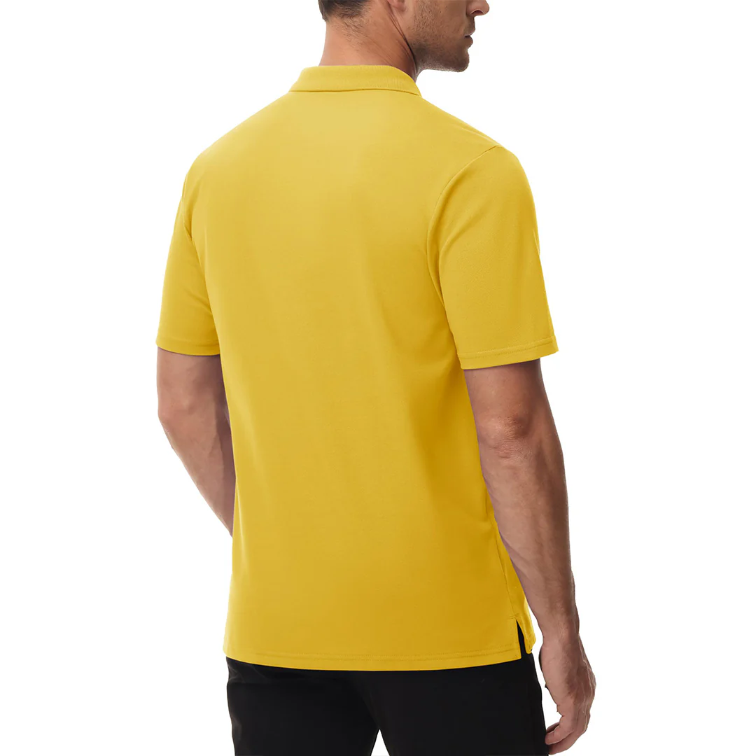 Men's Moisture Wicking Golf Polo Shirts with Pocket