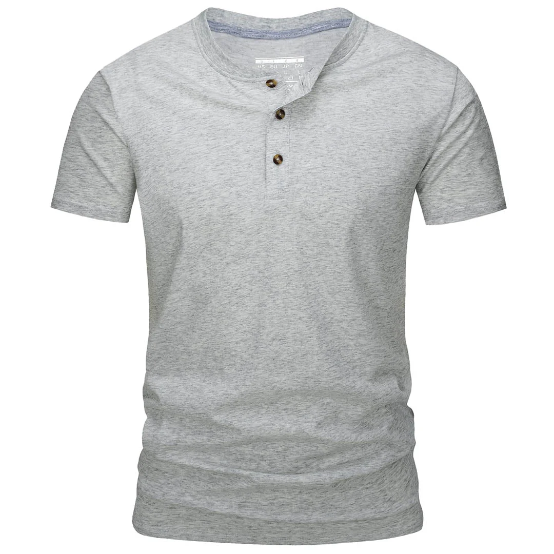 Men's Casual Cotton Henley Shirts