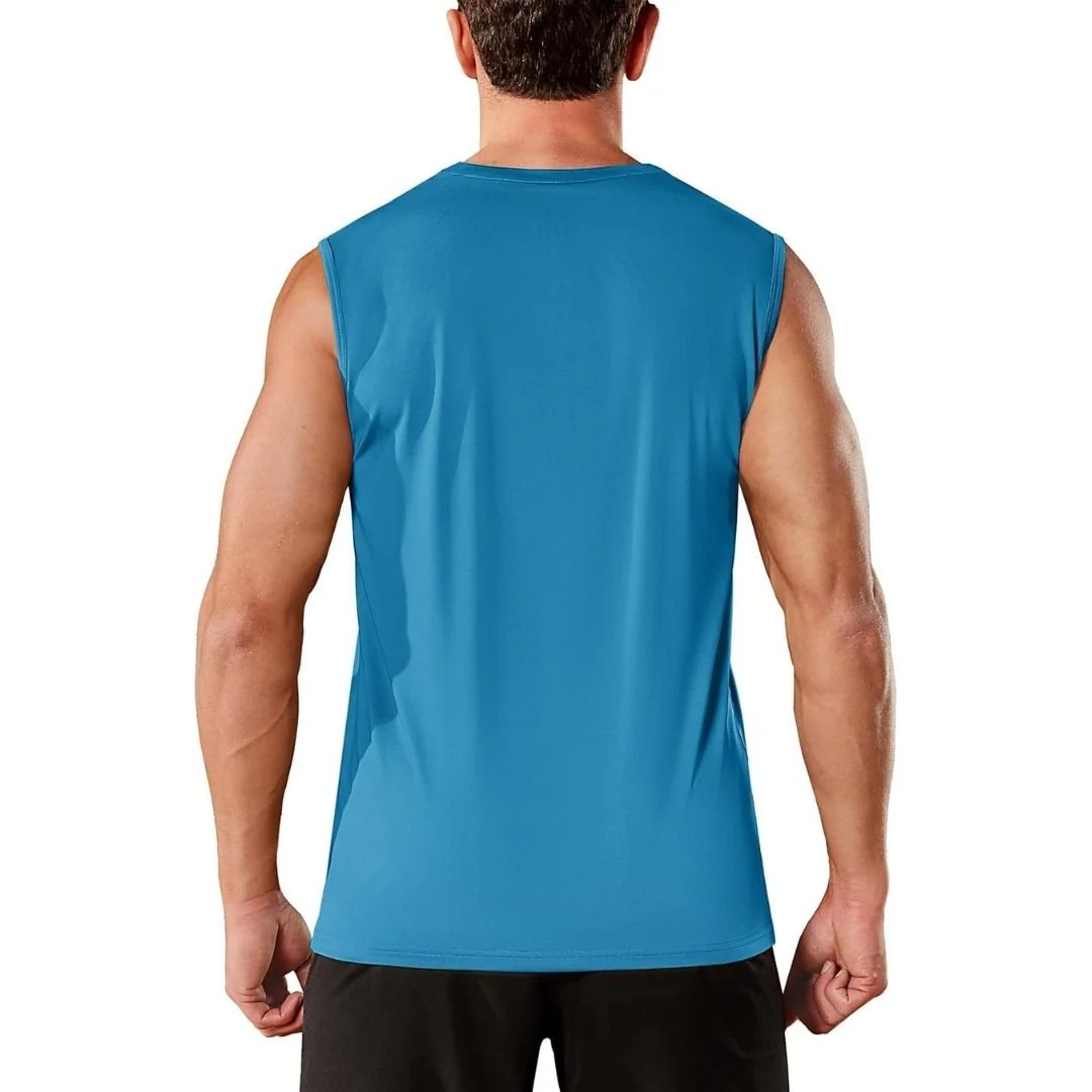 Men's UPF 50+ Sleeveless Quick Dry Gym Tank Tops