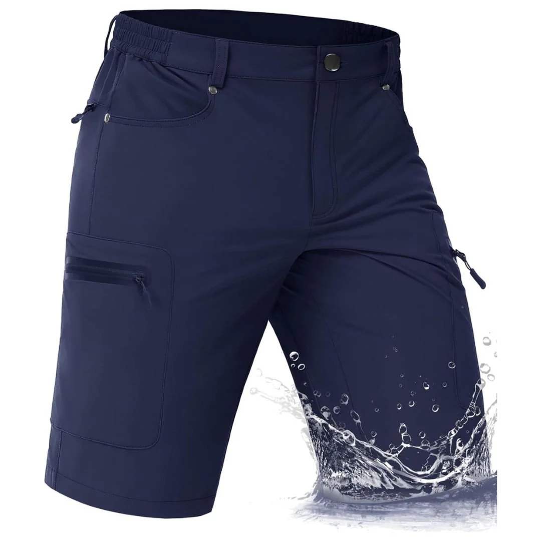 Men's Hiking Cargo Shorts with Zipper Pockets