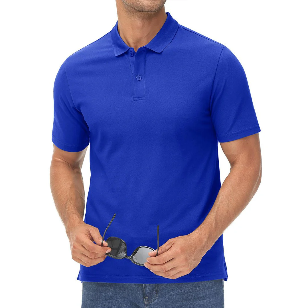 Men's Cooling Summer Casual Pique Polo T-shirts