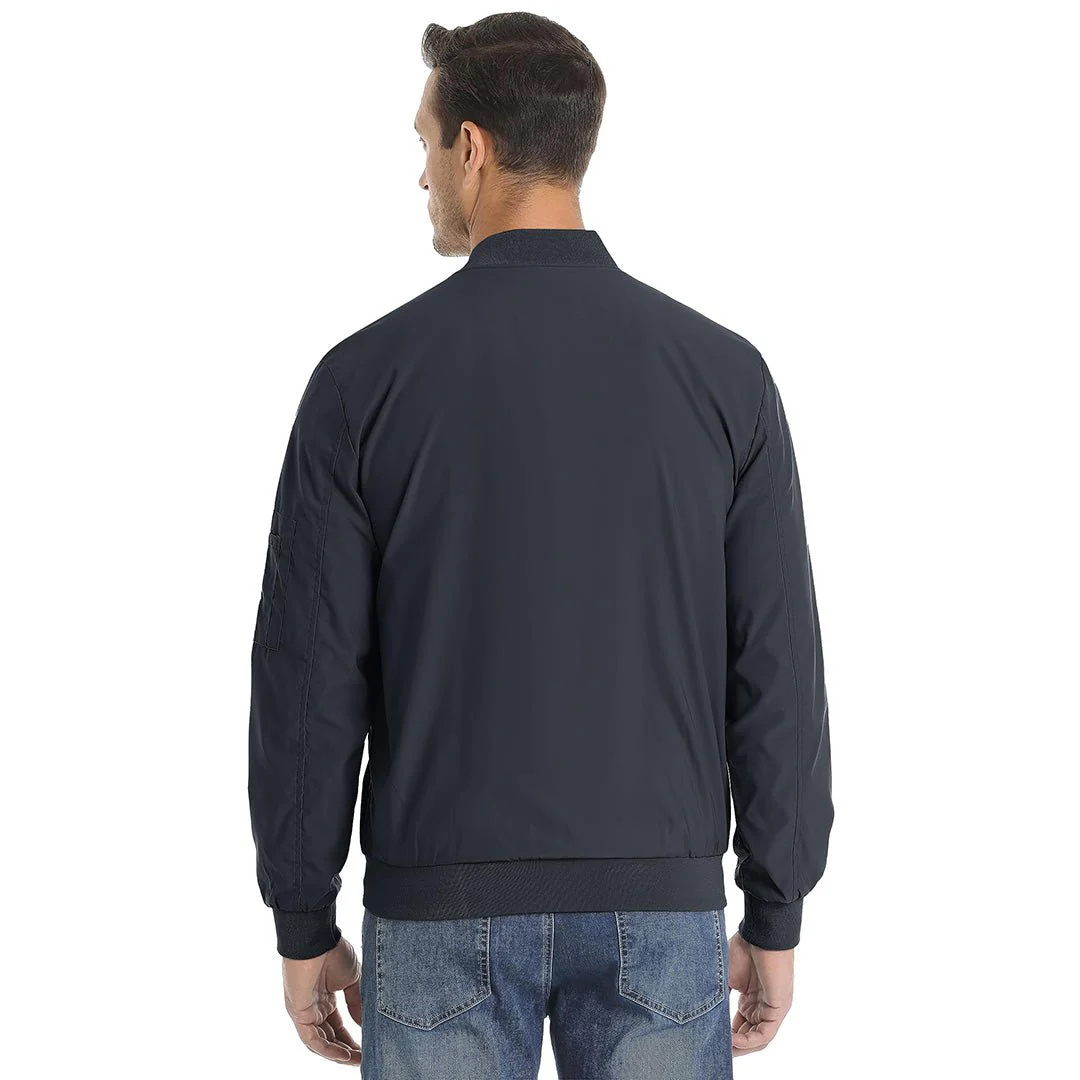 Men's Bomber Zip Pockets Outdoor Sport Jackets