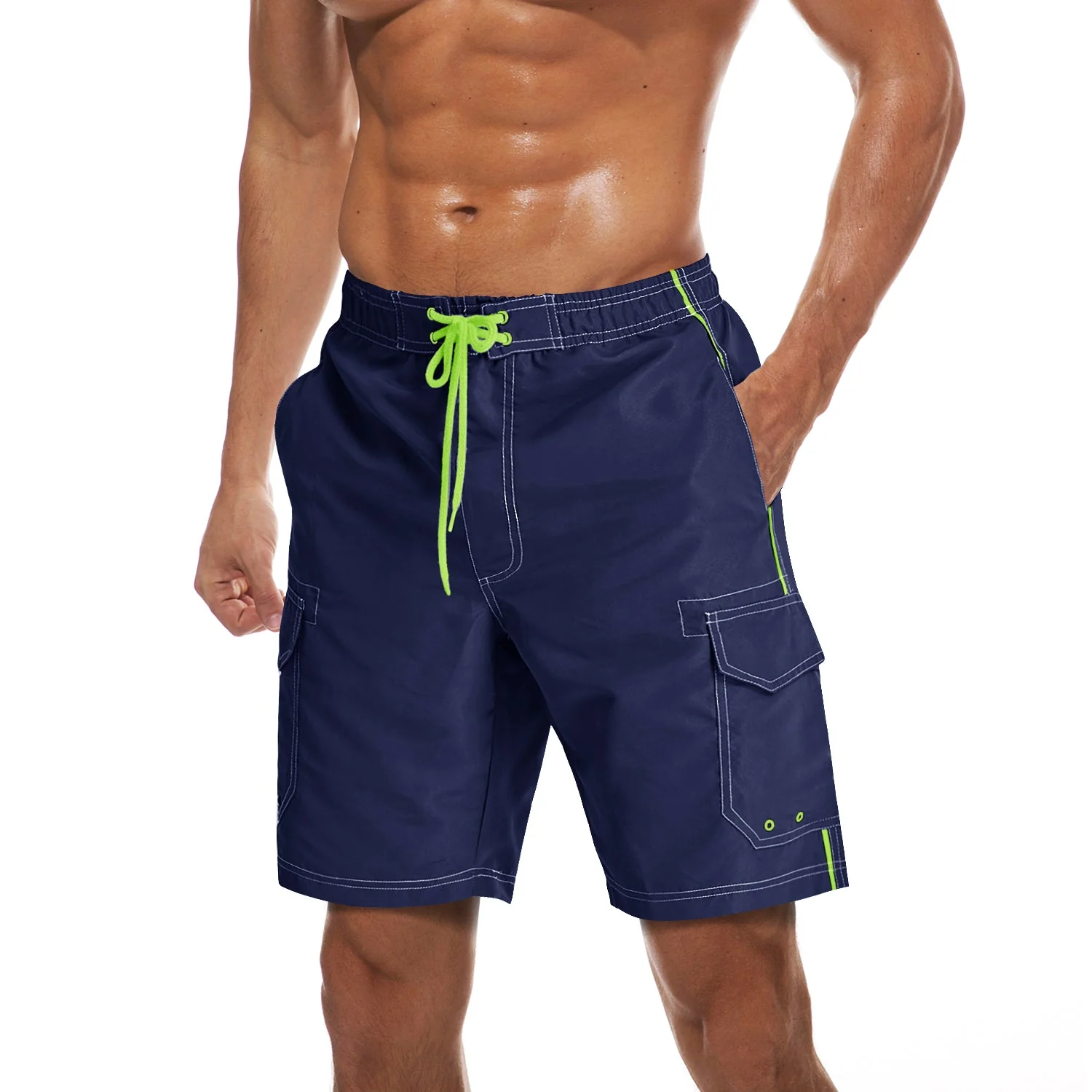 Men's Summer Quick-Dry Swim Bathing Trunks Beach Shorts