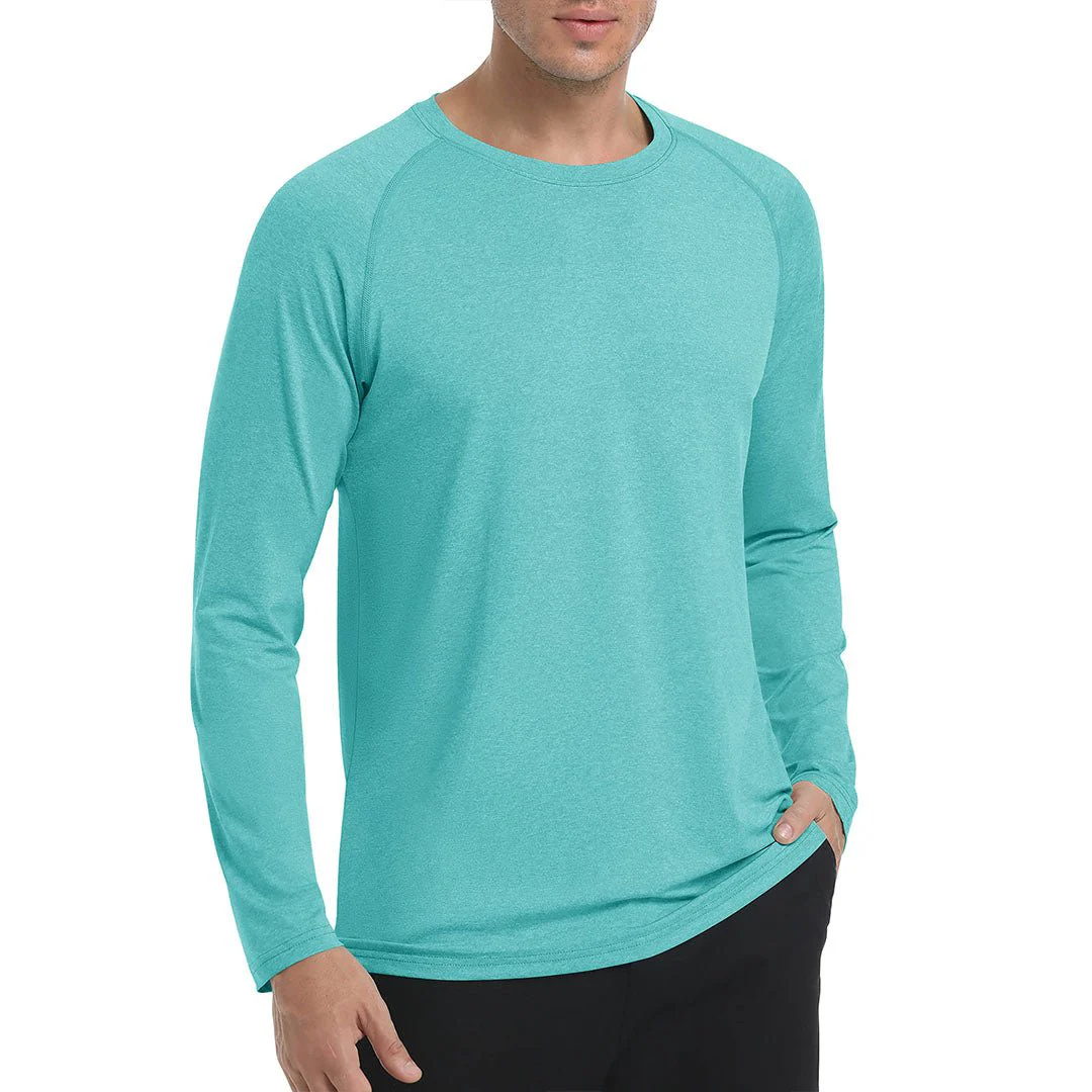 Men's UPF 50+ Fishing Swim Long Sleeve Shirts