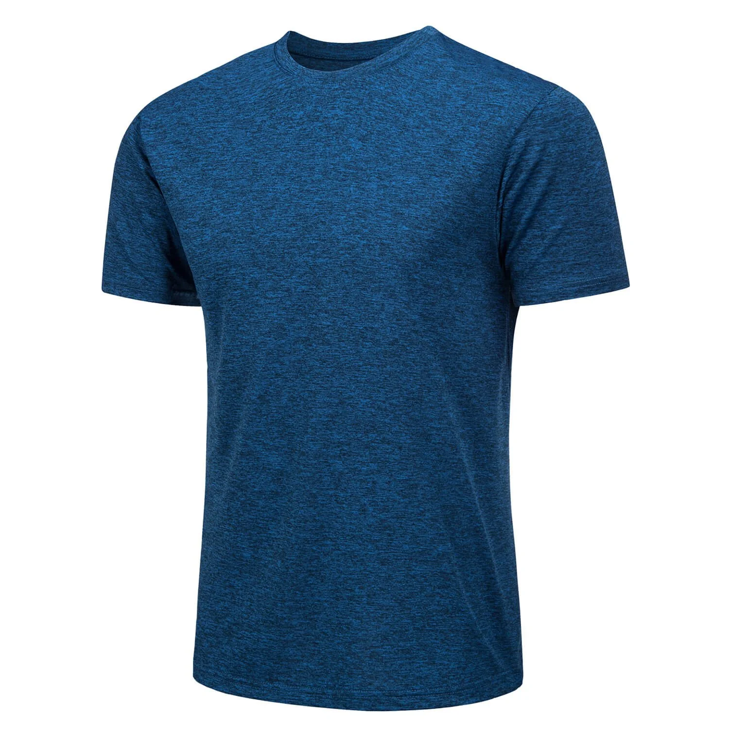Men's Quick-Dry Solid Round Neck T-shirt