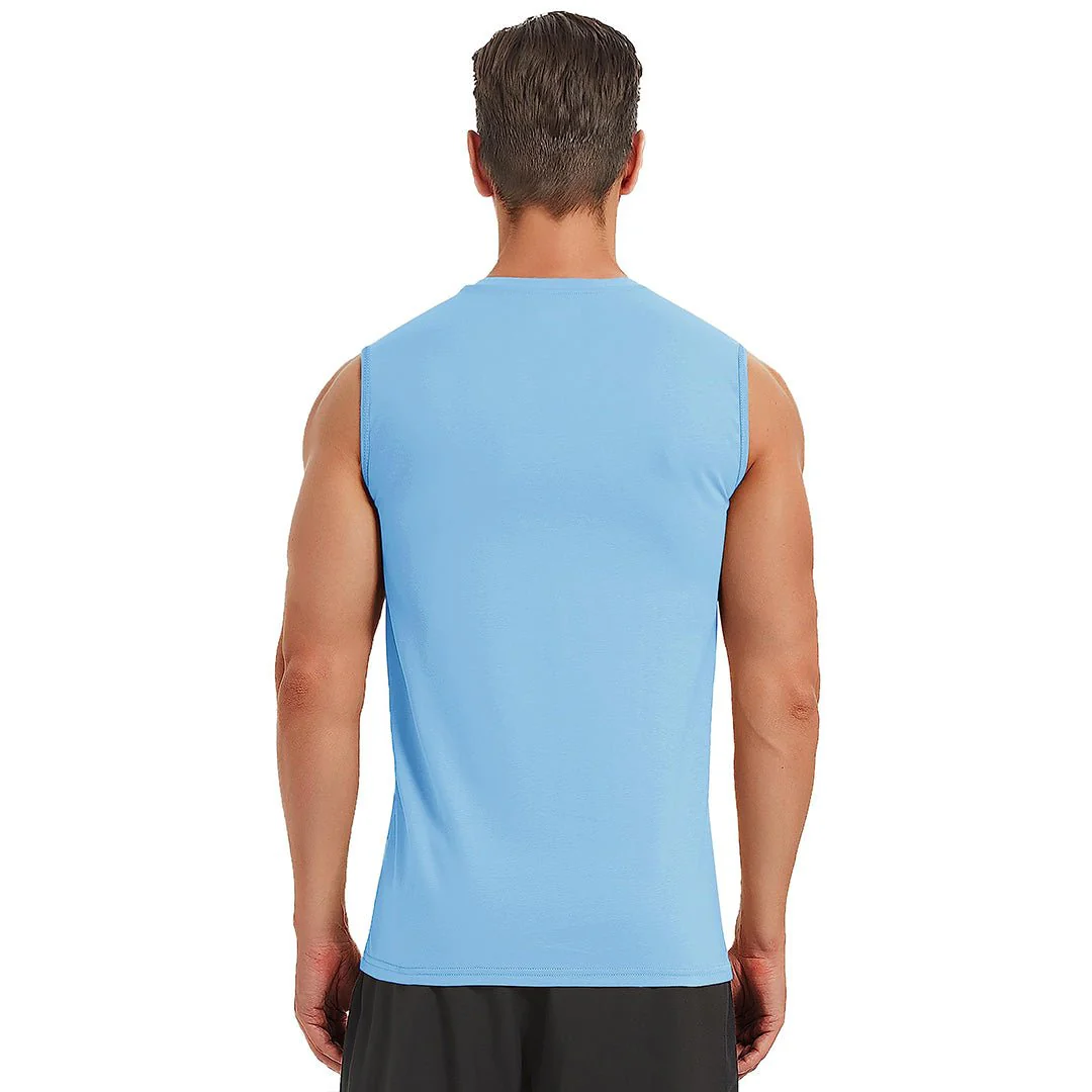 Men's Bodybuilding Tank Tops Cotton Workout T-Shirts