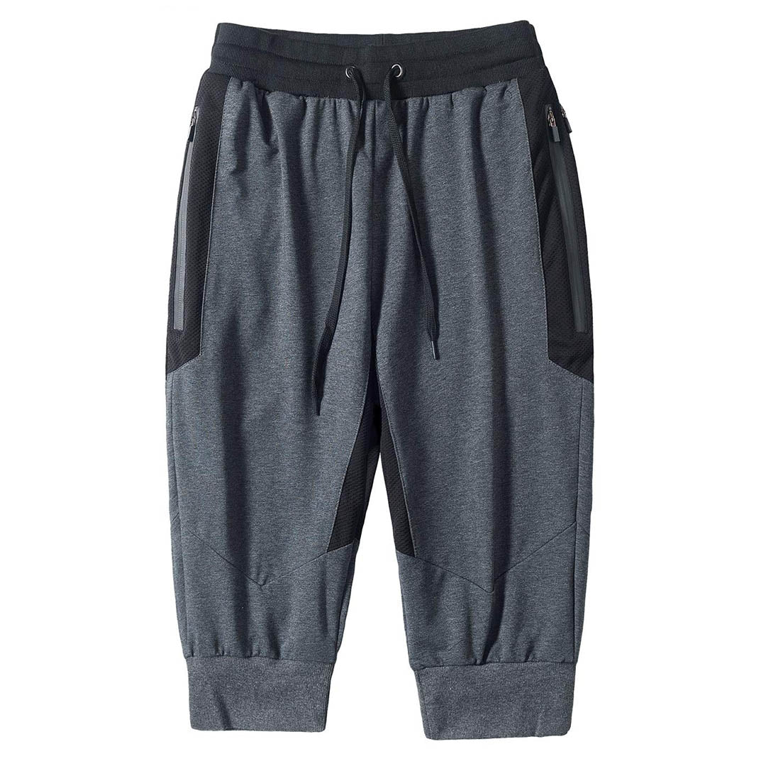 Men's 3/4 Joggers Slim Fit Capri Pants