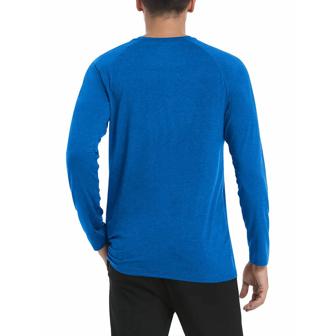 Men's UPF 50+ Fishing Swim Long Sleeve Shirts