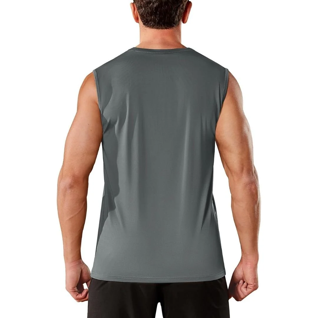 Men's UPF 50+ Sleeveless Quick Dry Gym Tank Tops