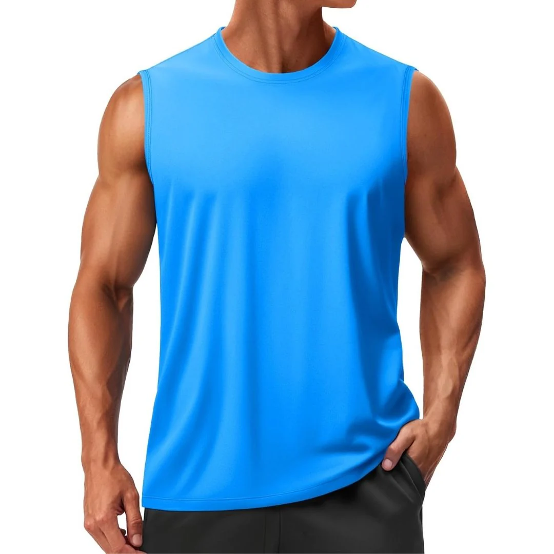 Men's UPF 50+ Sleeveless Quick Dry Gym Tank Tops