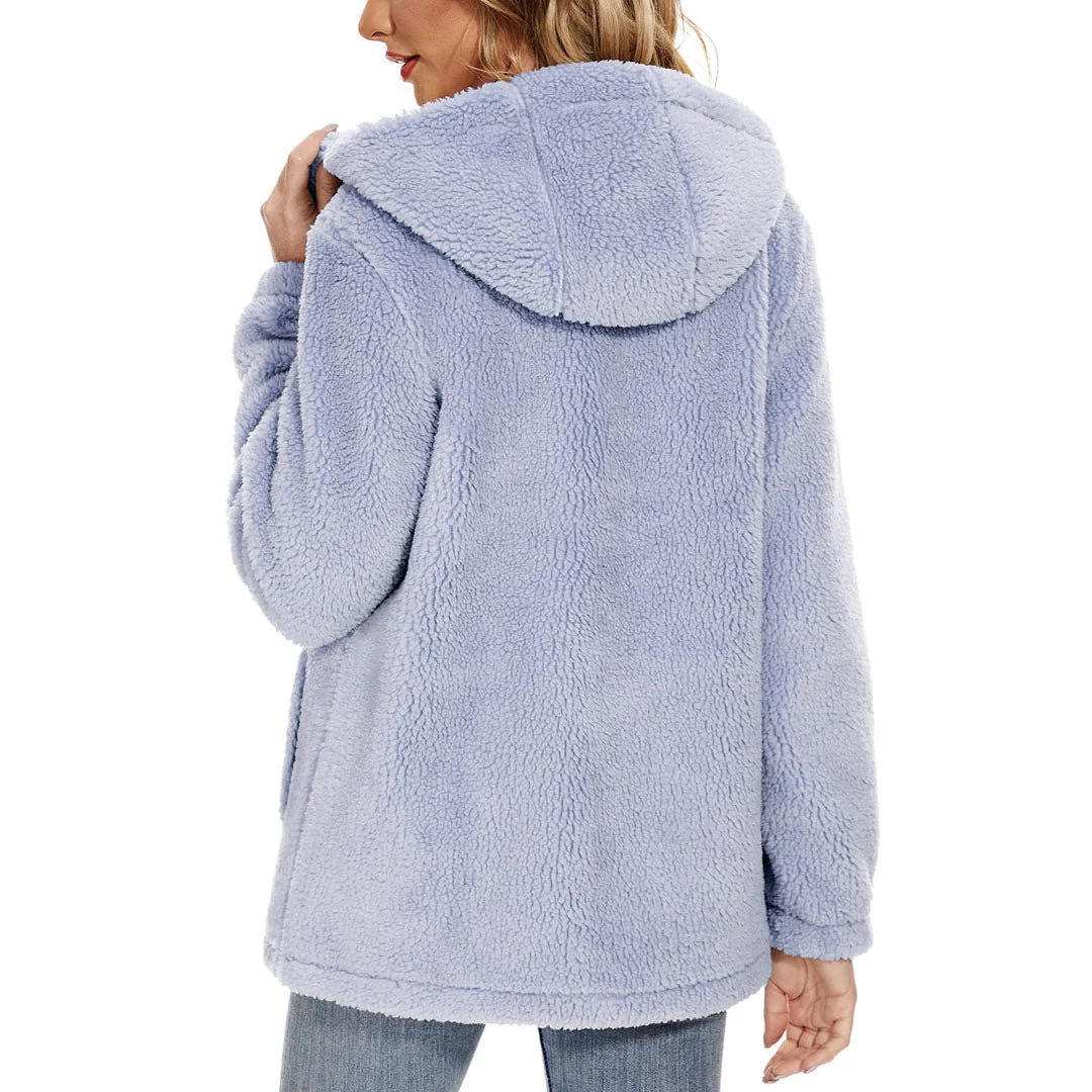 Women's Fuzzy Sherpa Fleece Fluffy Jackets