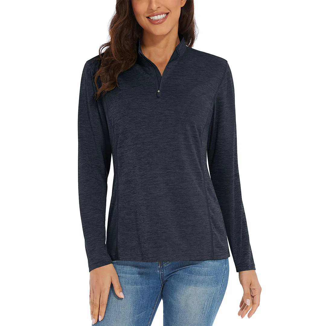 Women's UPF 50+ 1/4 Zip Quick Dry Hiking Shirts