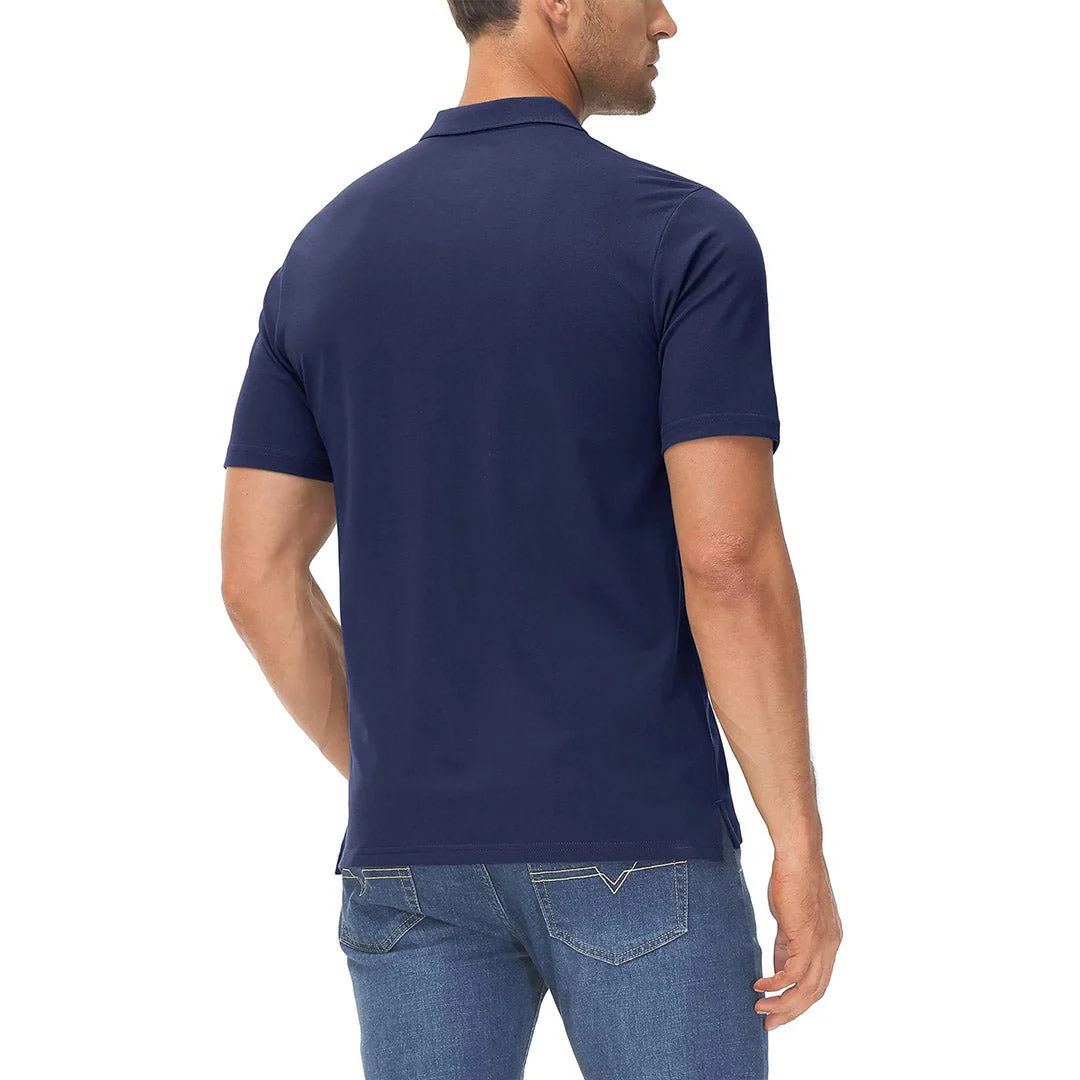 Men's Cooling Summer Casual Pique Polo T-shirts