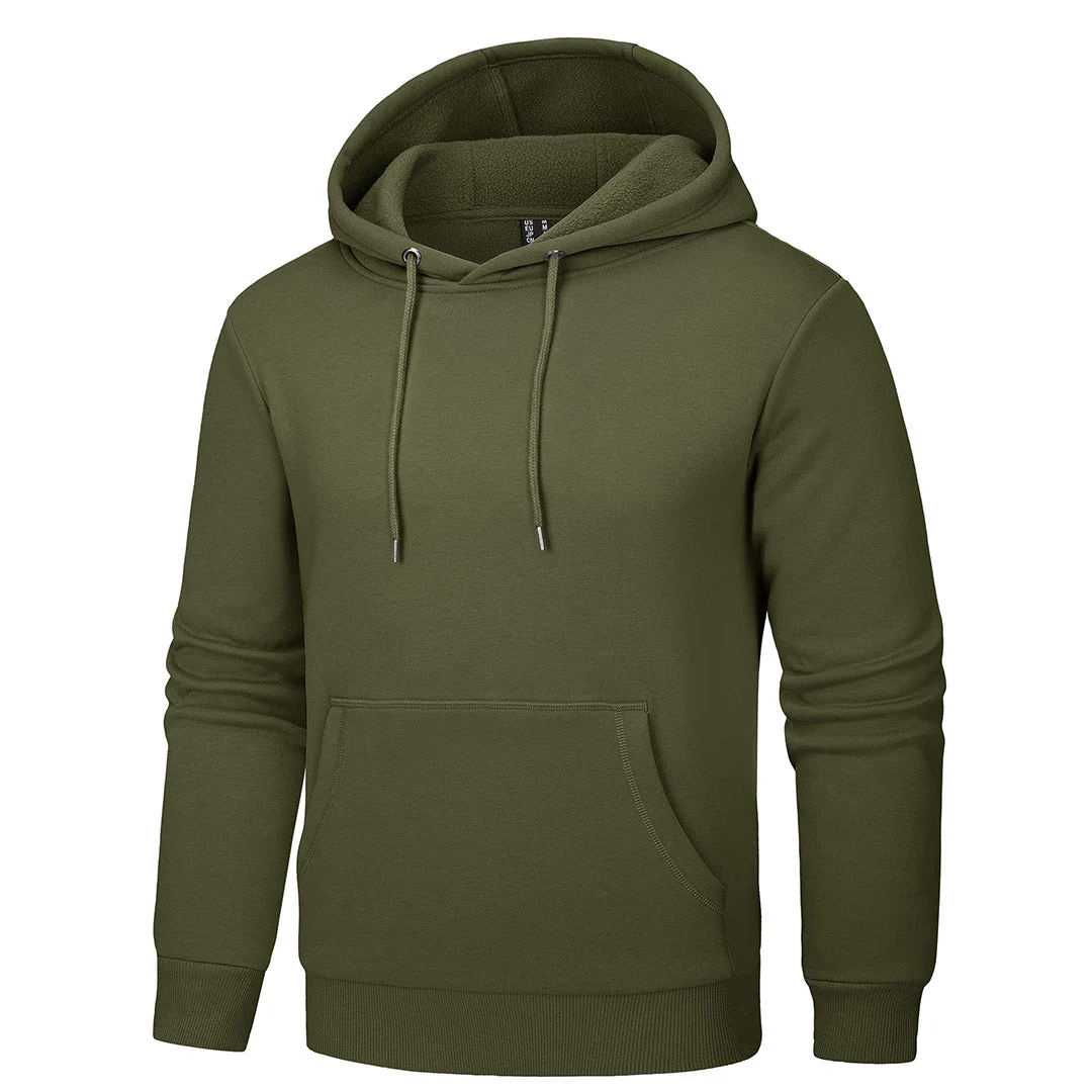 Men's Pullover Fleece Zip Up Hoodie Cotton Casual Lightweight Sweatshirt
