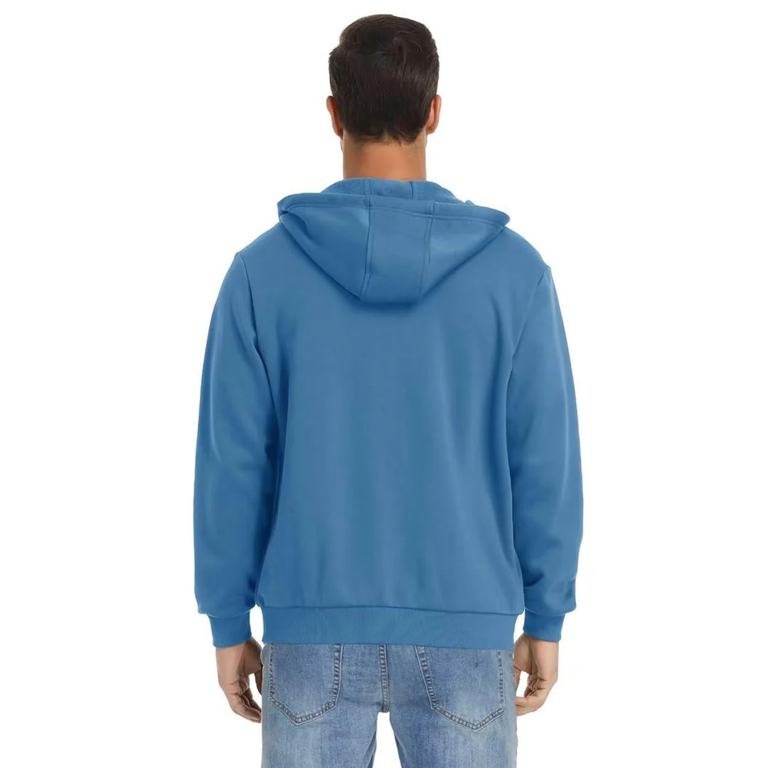 Men's Full Zip-Up Casual Active Hoodie
