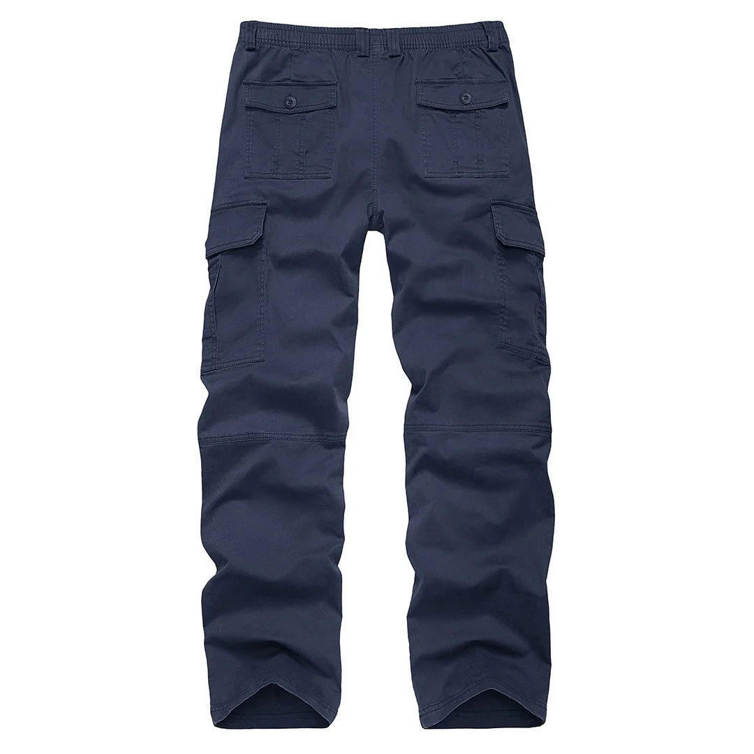 Men's Cotton Casual Classic Straight Leg Pants